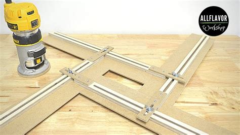 routing jig frame|Make an Ajdustable Router Jig for Squares .